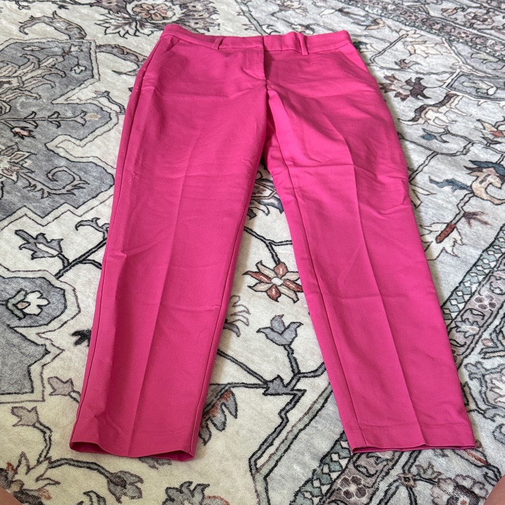 H&M Pink Chinos Vibrant Structured Cotton